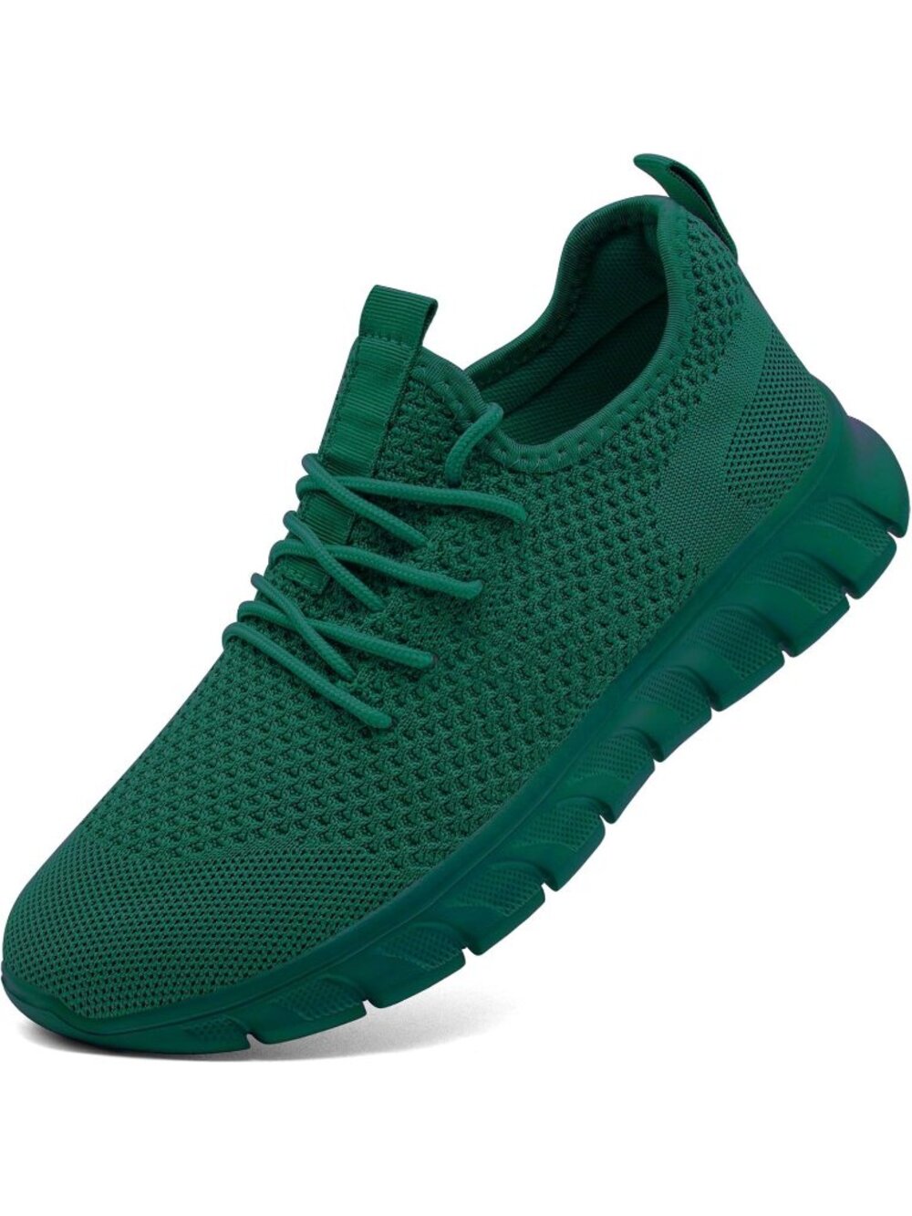 Women's Dark Green Breathable Casual Tennis Non Slip Walking Gym Workout Sneaker